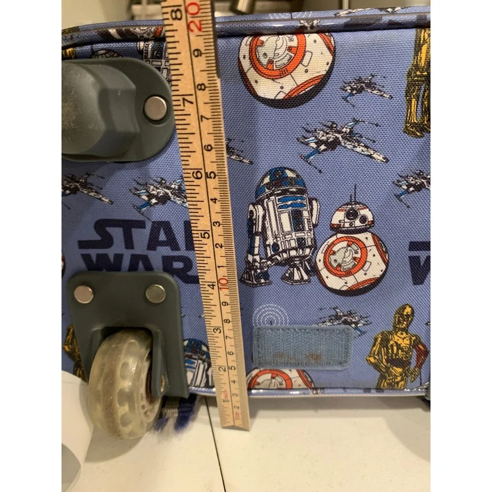 Pottery Barn Kids Star Wars Small Blue Droid Rolling Backpack Kids